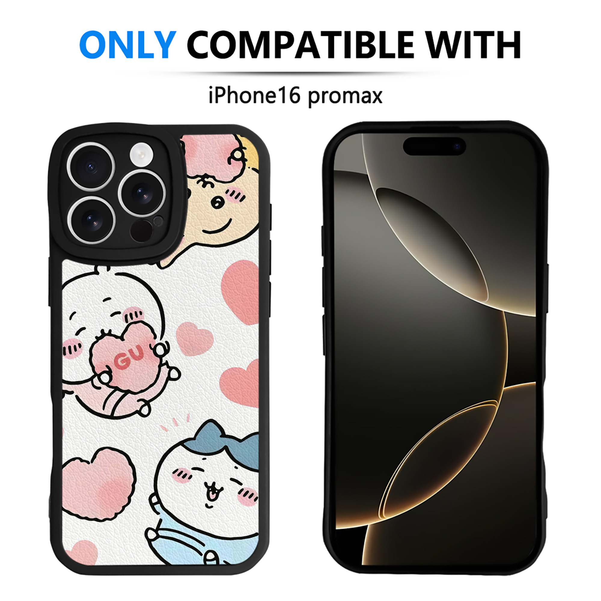 （画像用） ちいかわ Chii-kawa 【iPhone 16シリーズ対応】シリコンスマホケース（レザー調） 材質：シリコン